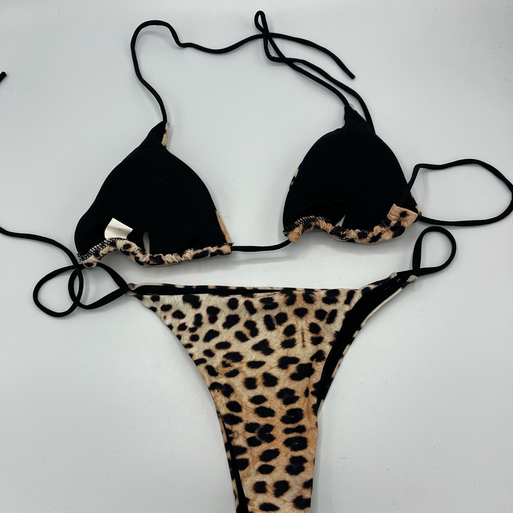 Leopard Print Bikini Set - Picture 2 of 5